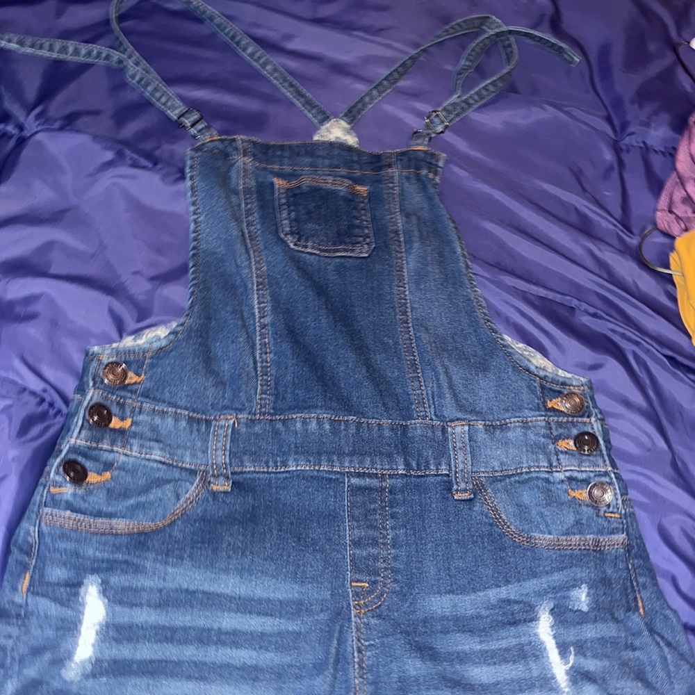 Medium blue jeans romper from Wax Jean